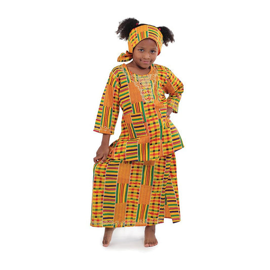 Girl's Kente Traditional Set